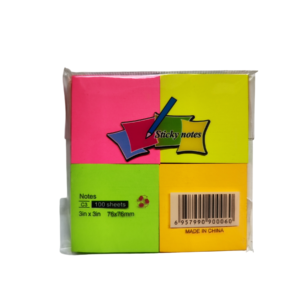 NOTA AHESIVA 2X2 COLORES